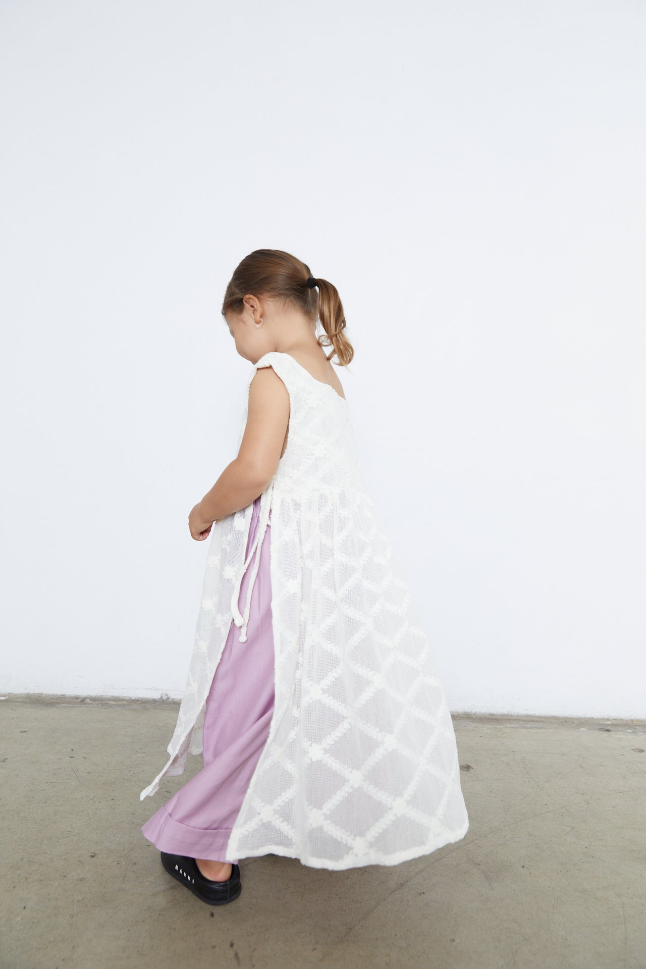 RIO APRON DRESS - CREME