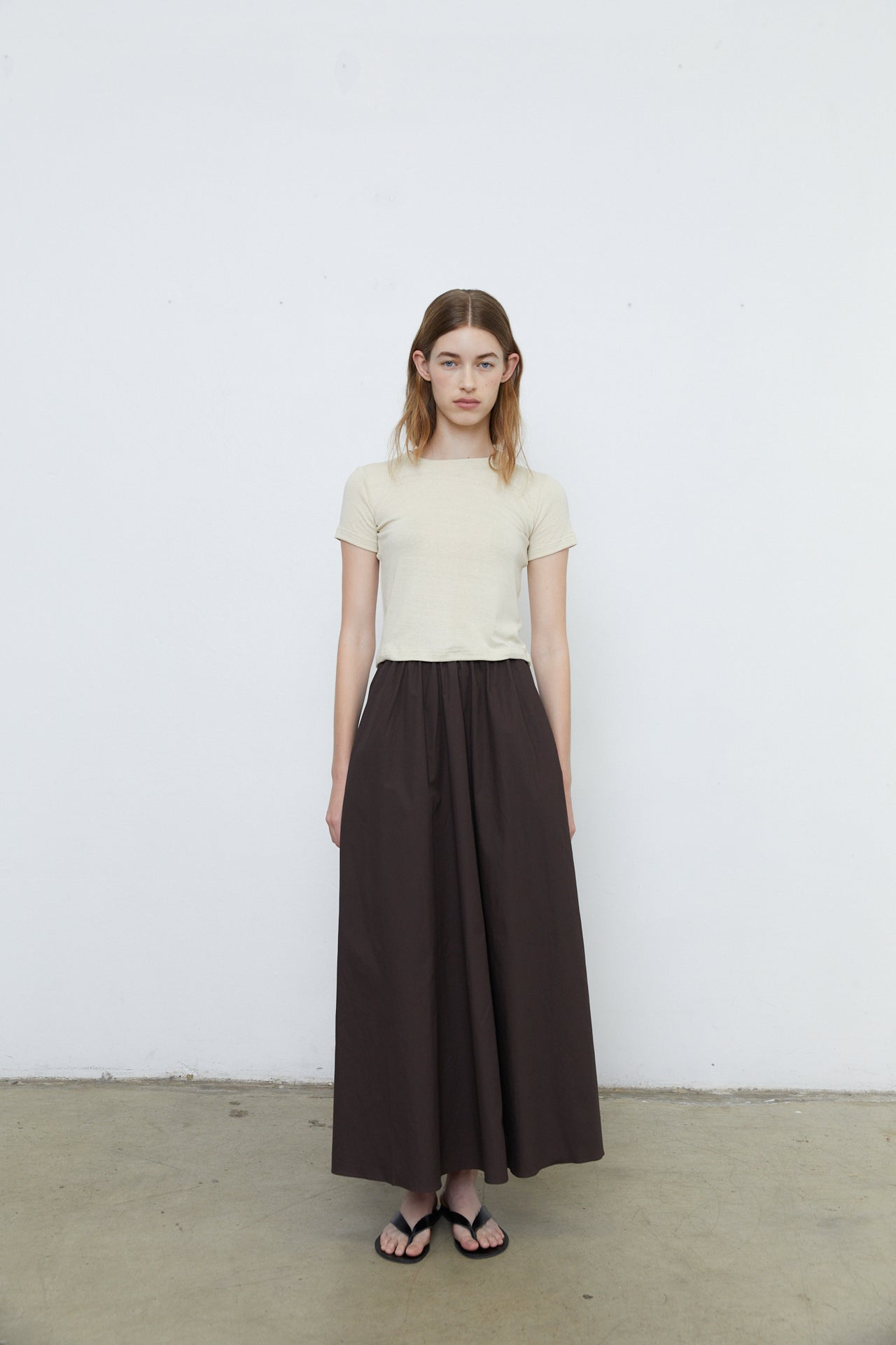 PAIGE SKIRT - BROWN