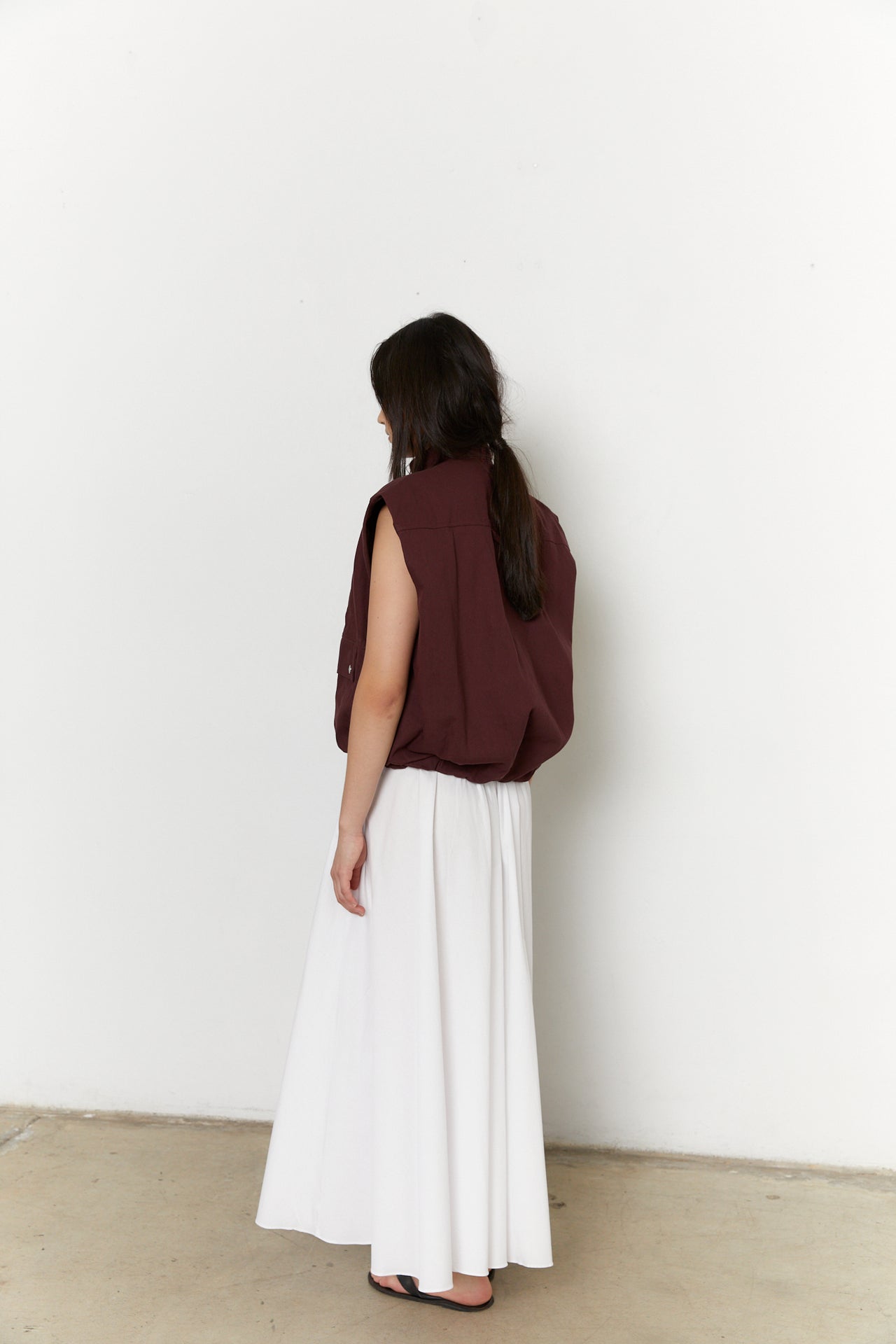 CARMELINA VEST - PLUM