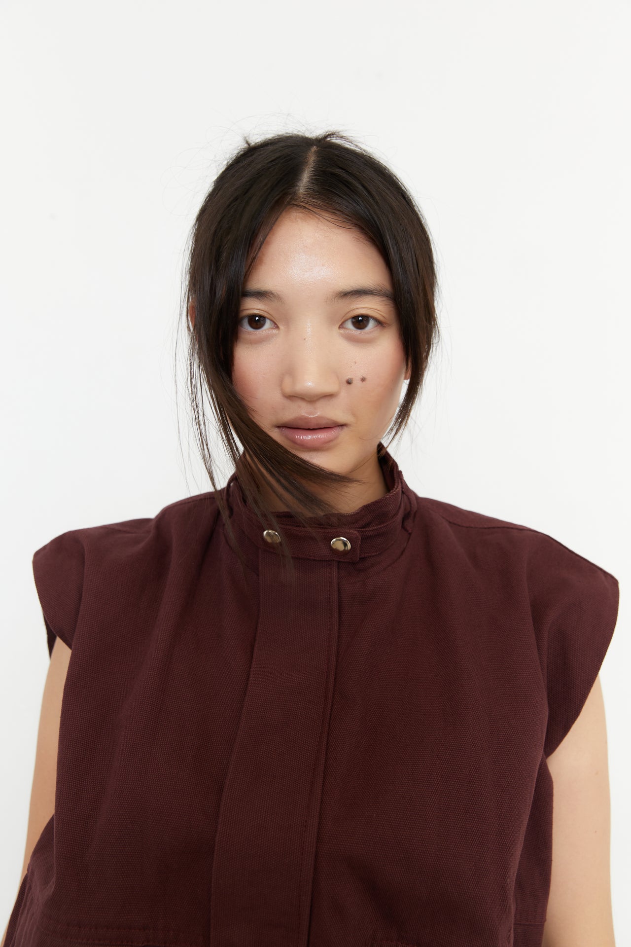 CARMELINA VEST - PLUM