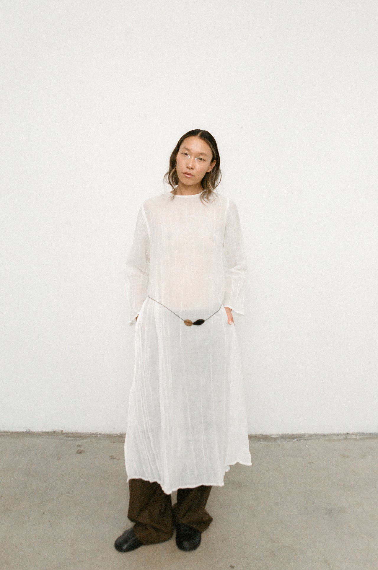 LEIF LEATHER AND STONE BELT