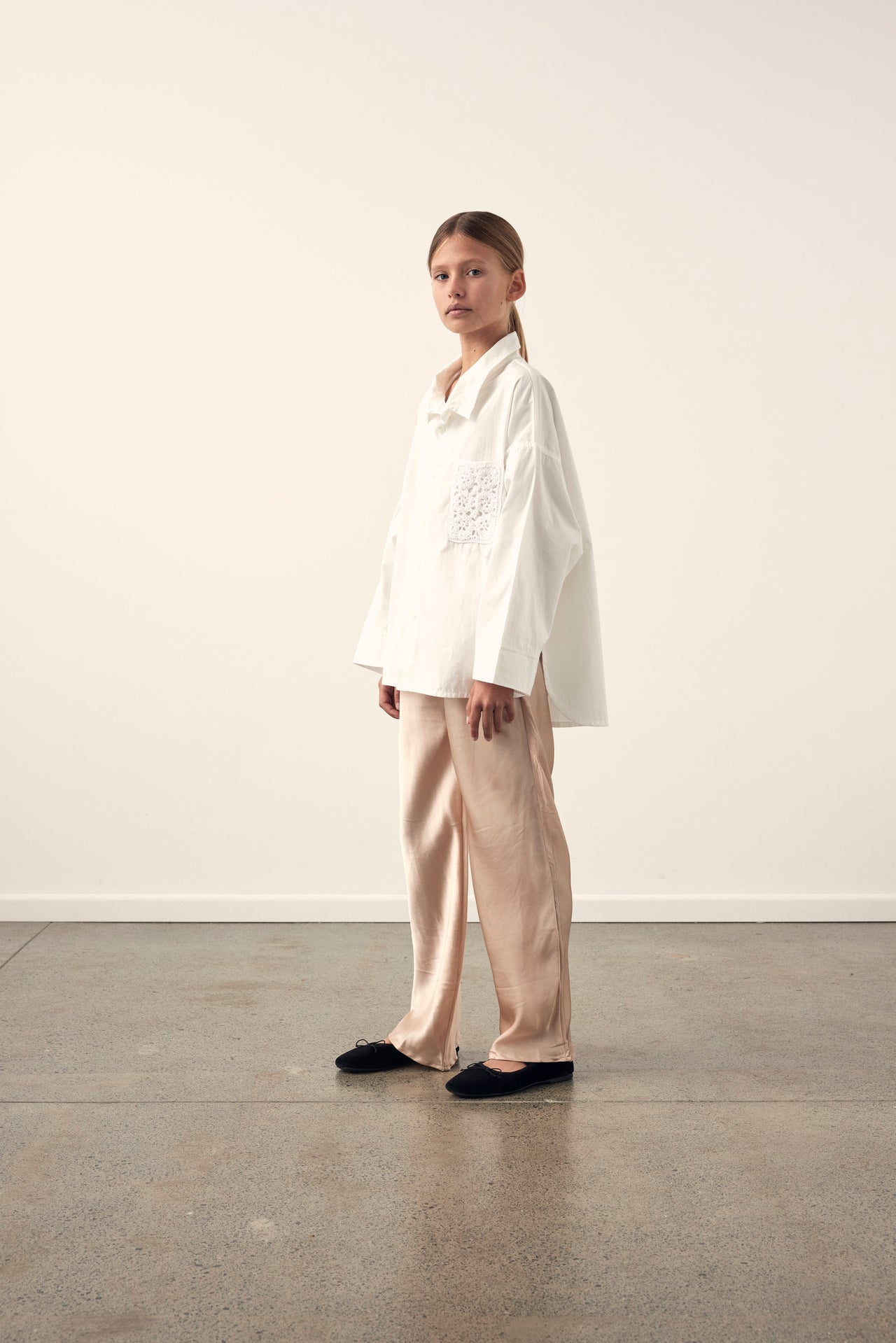 Salome silk pant - ecru