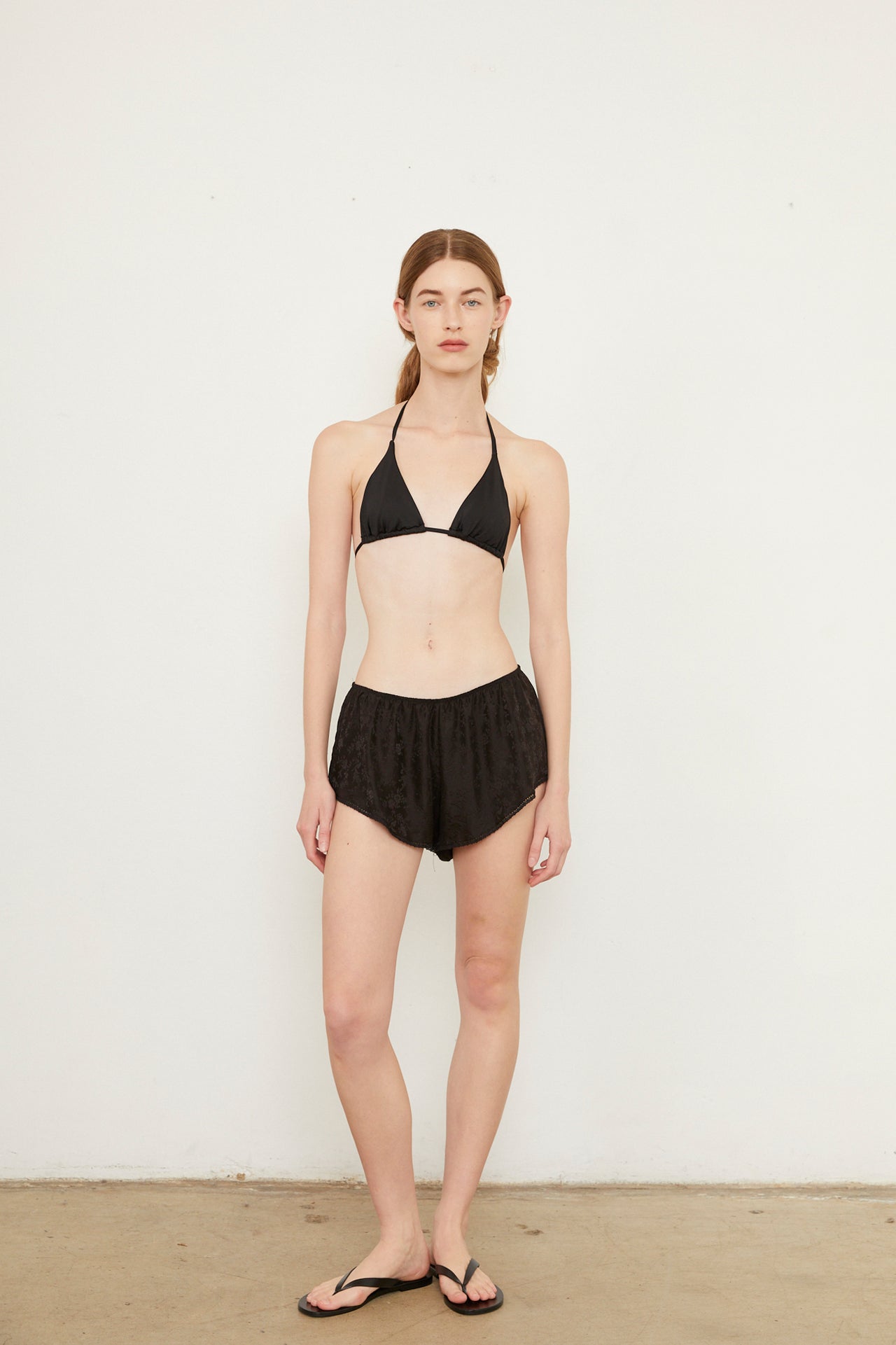 GABRIEL SILK MINI SHORT - BLACK