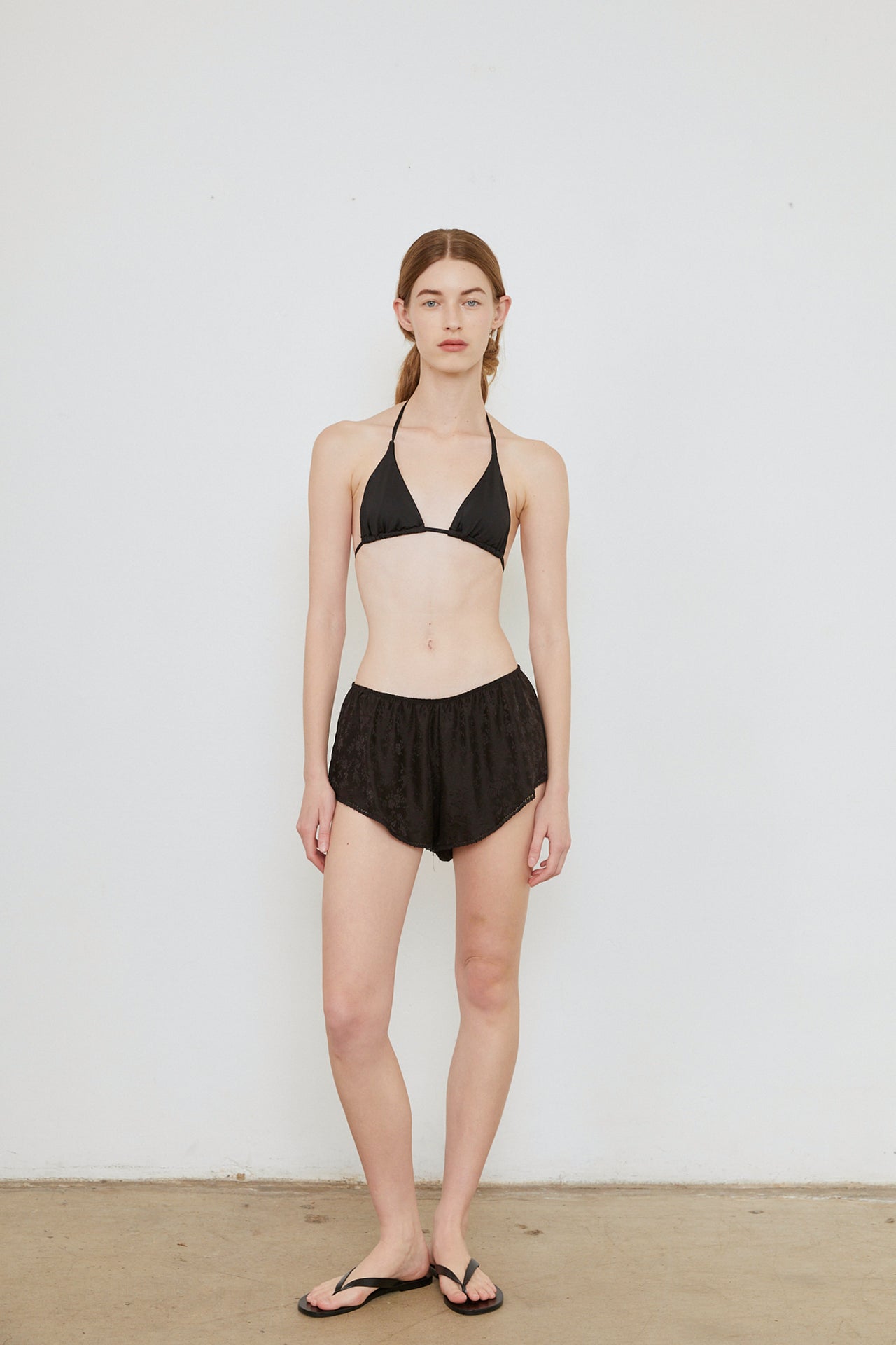 GABRIEL SILK MINI SHORT - BLACK