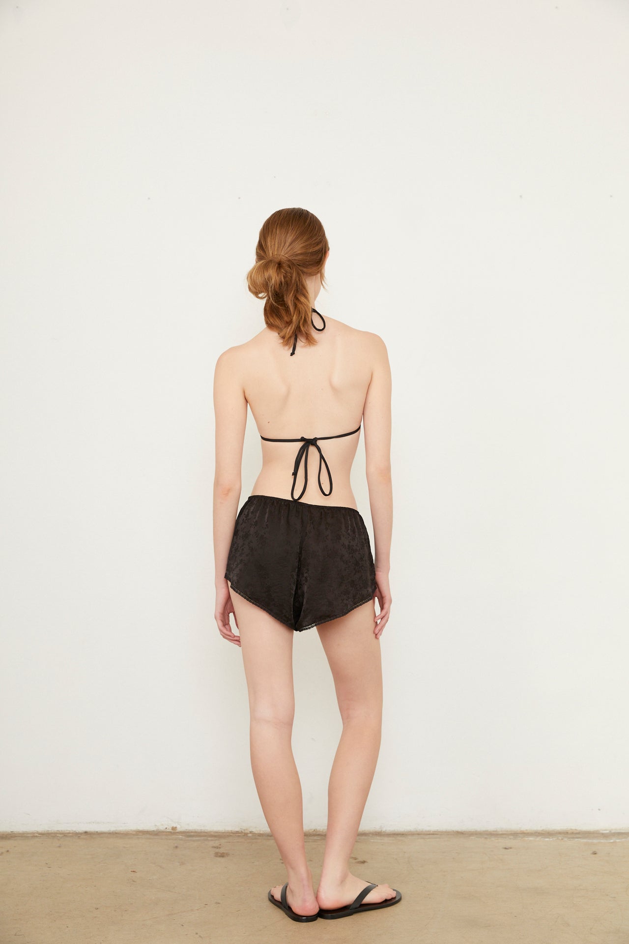 GABRIEL SILK MINI SHORT - BLACK