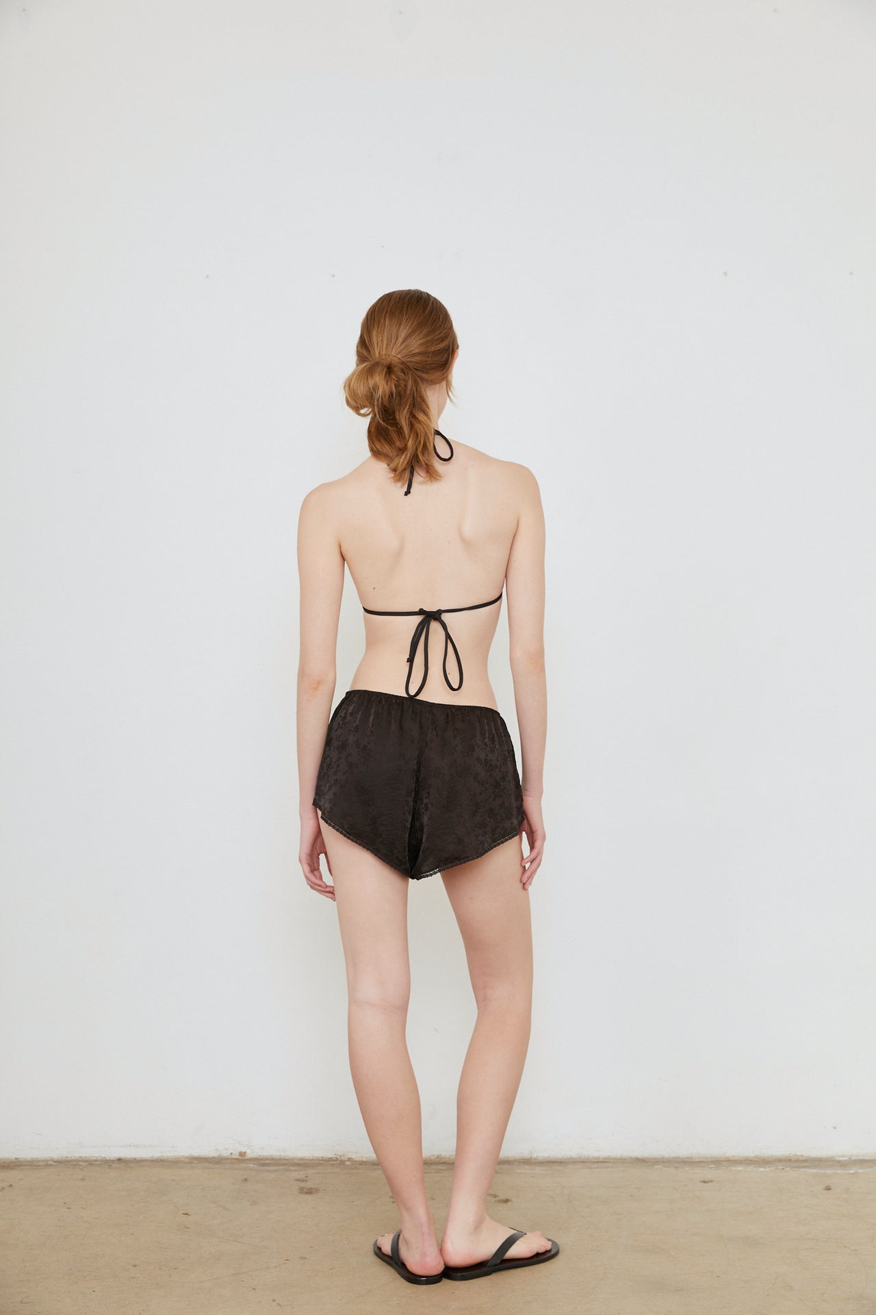 GABRIEL SILK MINI SHORT - BLACK