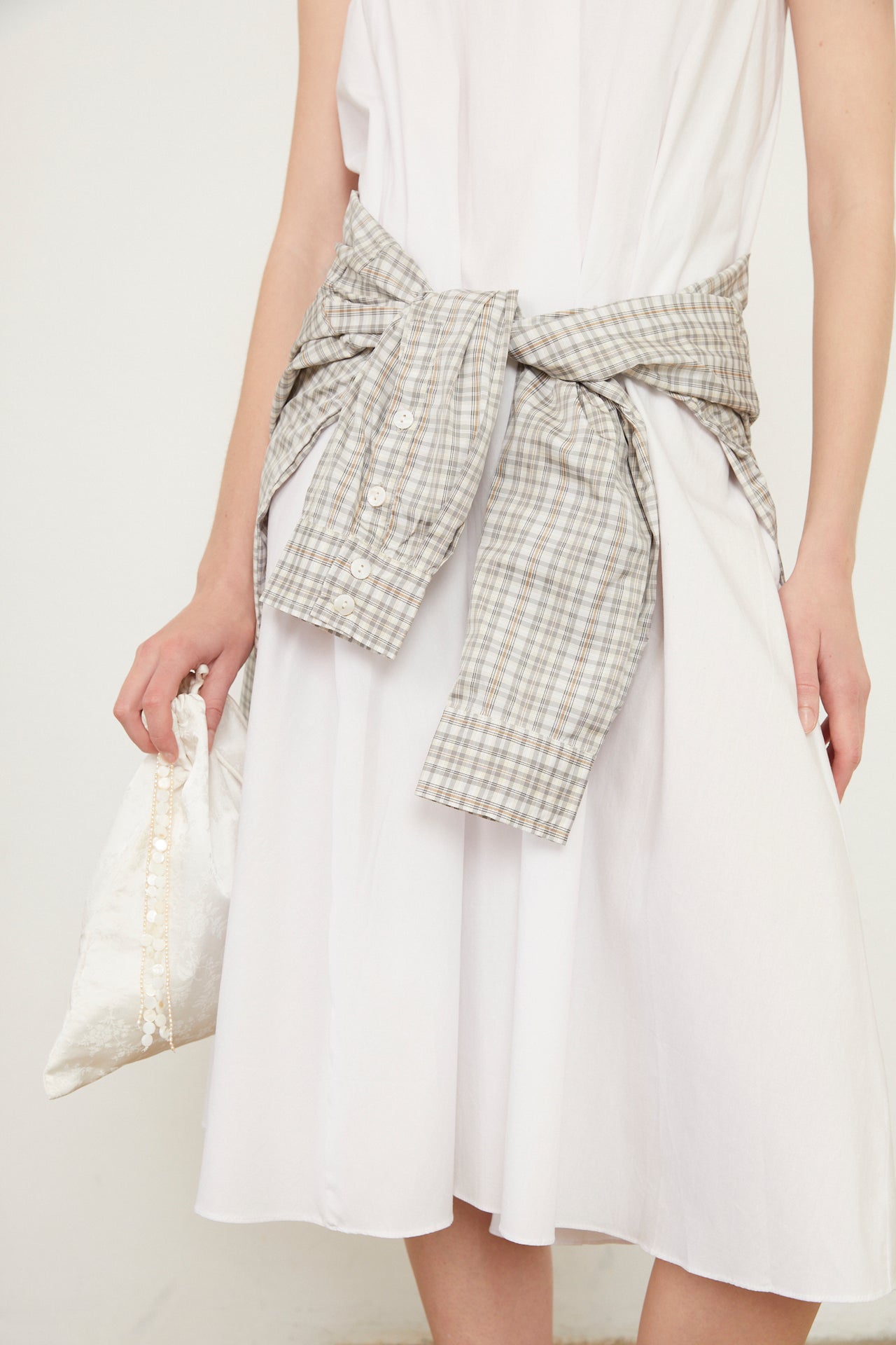MONTE SILK BAG - WHITE