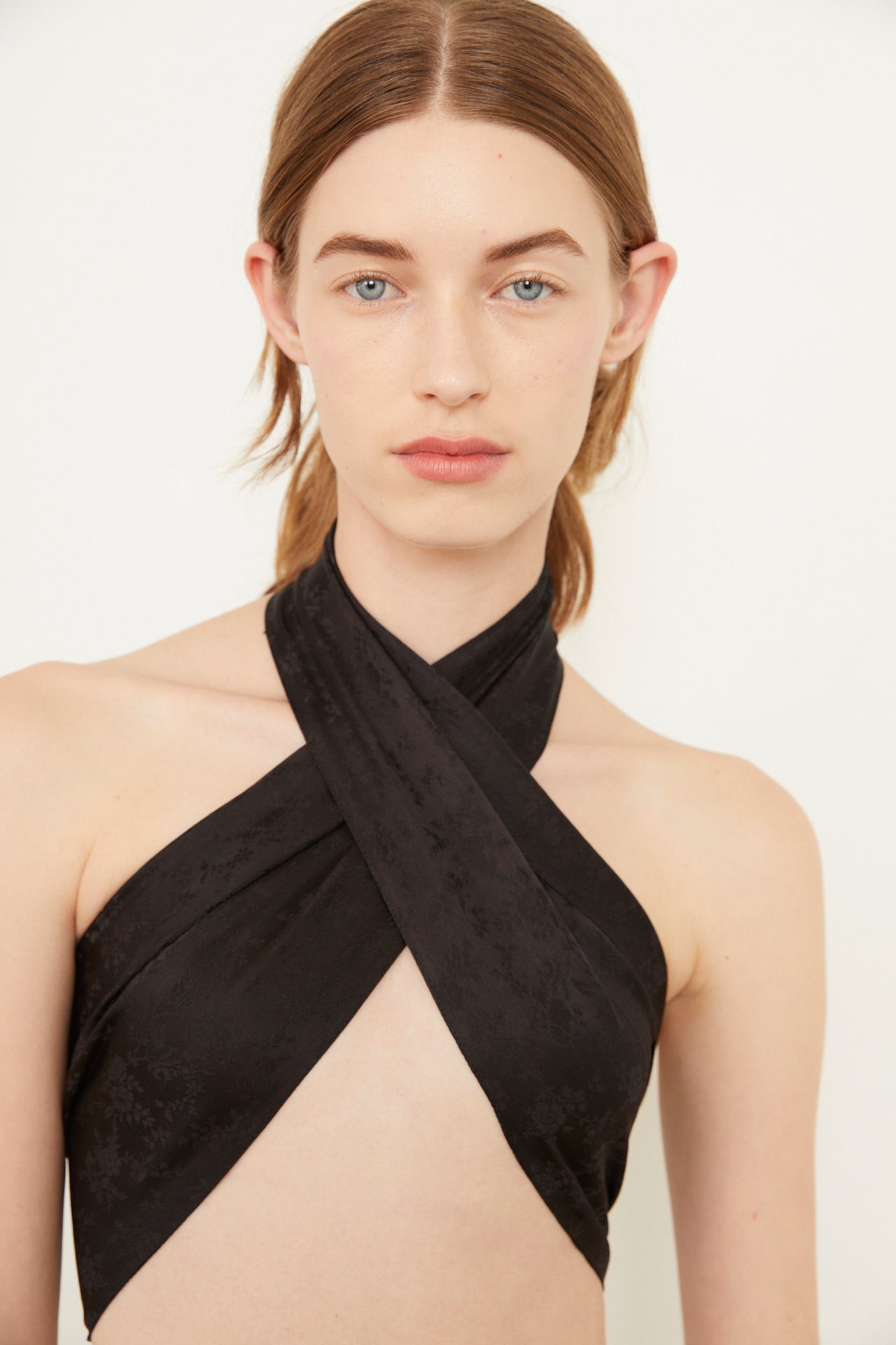 DELLA SILK SCARF - BLACK