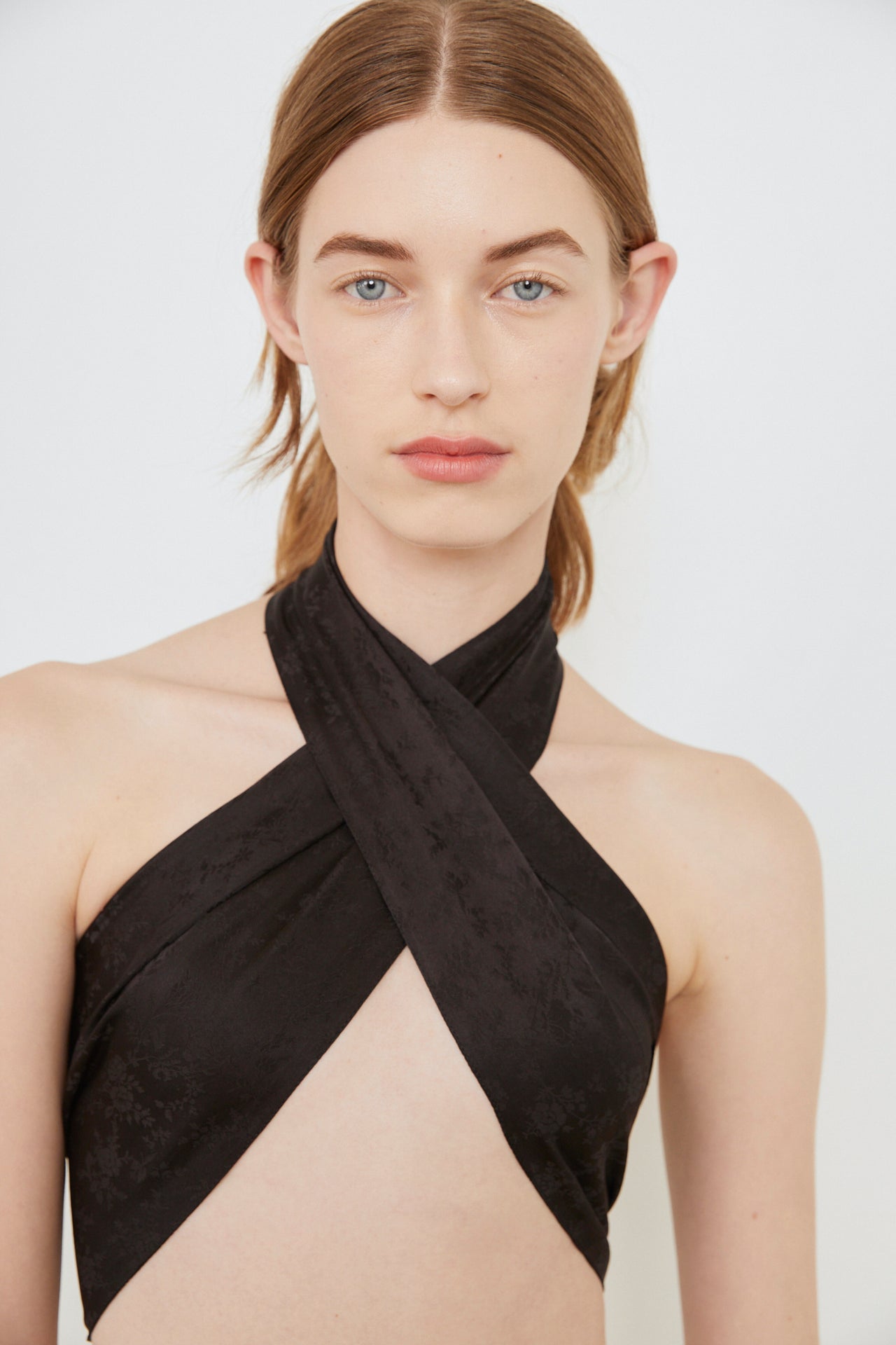DELLA SILK SCARF - BLACK