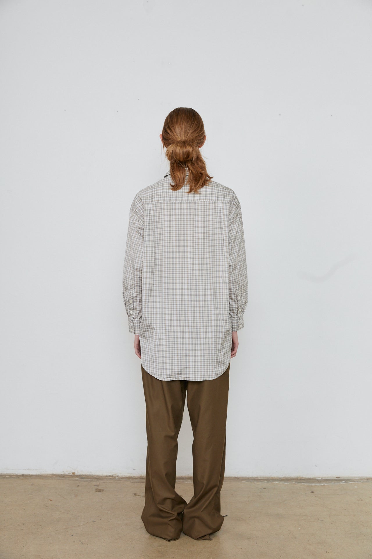 SARA SHIRT - OLIVE CHECK